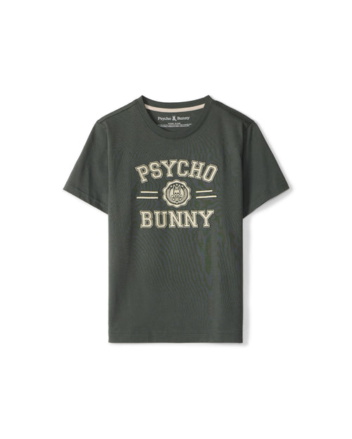 PSYCHO BUNNY CAMISETA NIÑO CUELLO REDONDO VERDE
