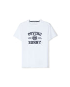 PSYCHO BUNNY CAMISETA NIÑO CUELLO REDONDO BLANCO