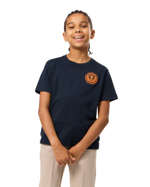 PSYCHO BUNNY CAMISETA NIÑO CUELLO REDONDO AZUL