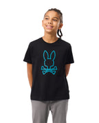 PSYCHO BUNNY CAMISETA NIÑO CUELLO REDONDO NEGRO