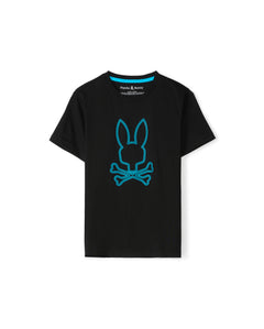 PSYCHO BUNNY CAMISETA NIÑO CUELLO REDONDO NEGRO