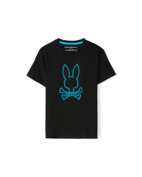 PSYCHO BUNNY CAMISETA NIÑO CUELLO REDONDO NEGRO