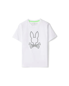PSYCHO BUNNY CAMISETA NIÑO CUELLO REDONDO BLANCO