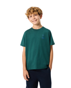 PSYCHO BUNNY CAMISETA NIÑO CUELLO REDONDO VERDE