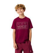 PSYCHO BUNNY CAMISETA NIÑO CUELLO REDONDO ROJO