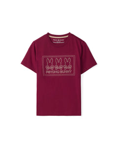 PSYCHO BUNNY CAMISETA NIÑO CUELLO REDONDO ROJO