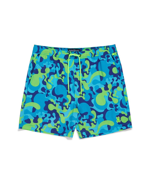 psycho bunny pantaloneta de baño niño fantasia azul