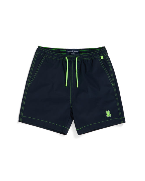 psycho bunny pantaloneta de baño niño hidrocrómico azul