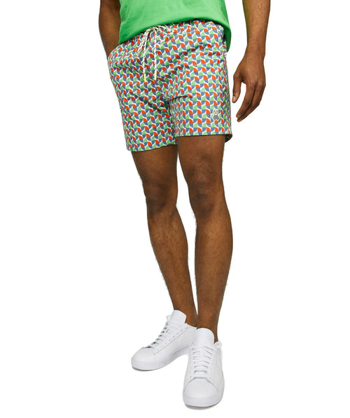 psycho bunny pantaloneta de baño niño fantasia verde