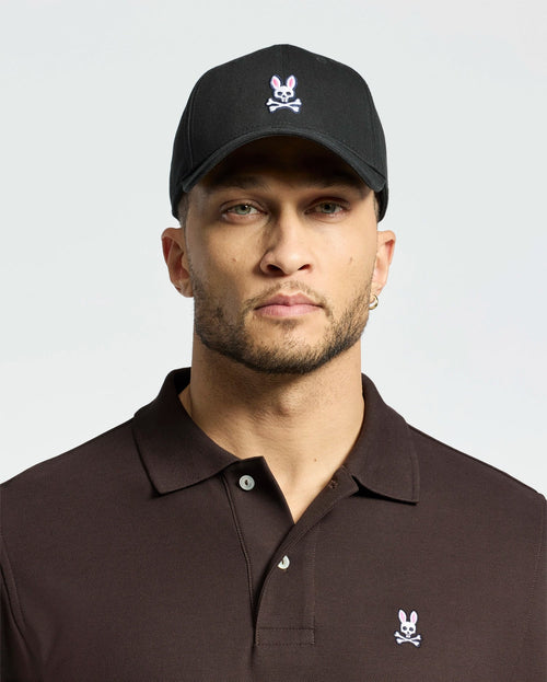 psycho bunny gorras clasico hombre negro b6a816a1htblk