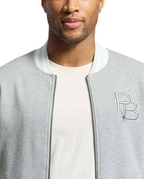 psycho bunny chaquetas y buzos fantasia hombre gris b6j455f200hhs