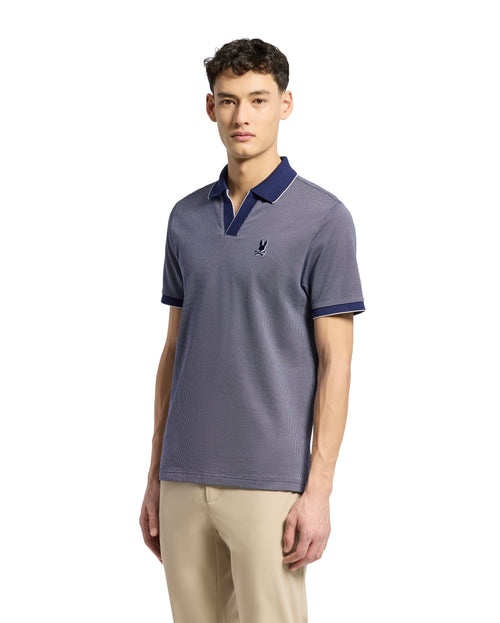 Polo Jacquard Cuello Johnny Mackay Para Caballero