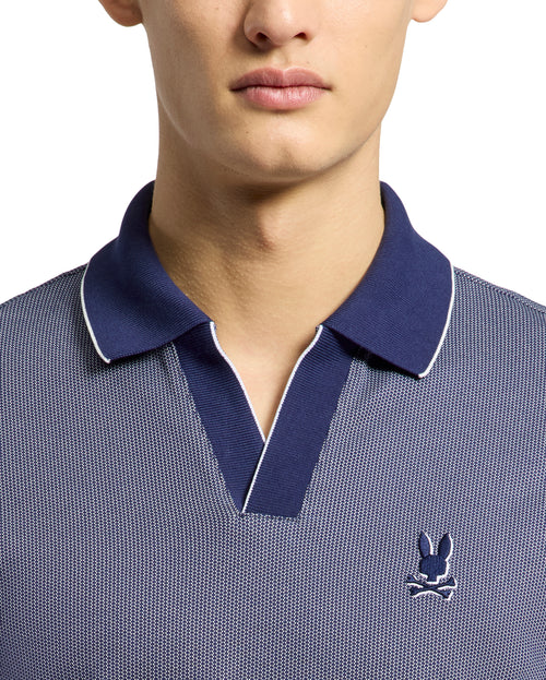 Polo Jacquard Cuello Johnny Mackay Para Caballero