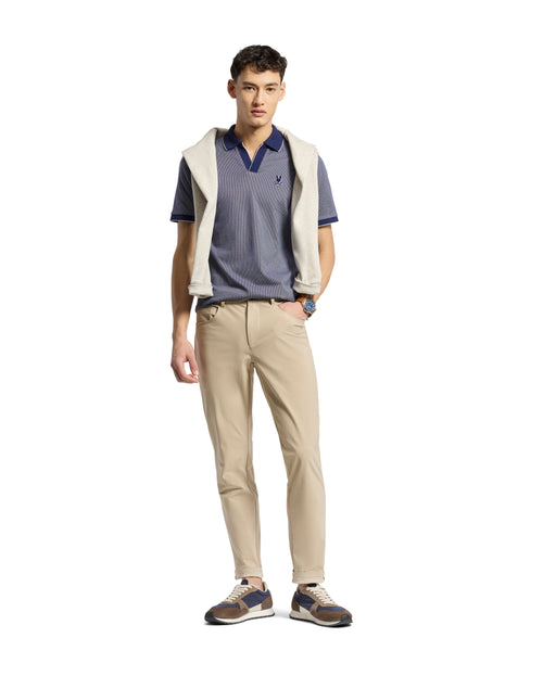 Polo Jacquard Cuello Johnny Mackay Para Caballero