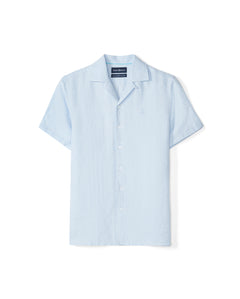 Camisa Manga Corta De Mezcla De Lino Win
