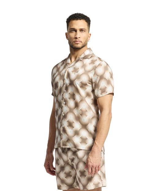 Camisa Manga Corta De Tencel Paros Para Caballero