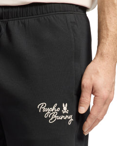 psycho bunny bermudas fantasia hombre negro b6r617f200blk