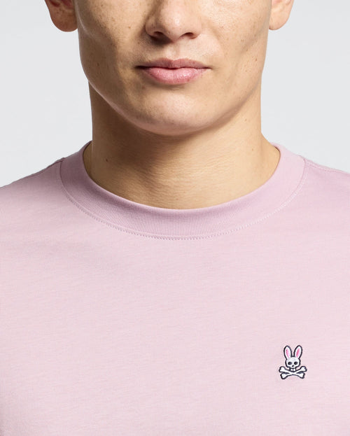 PSYCHO BUNNY CAMISETA HOMBRE CUELLO REDONDO ROSADO