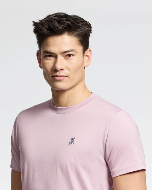 PSYCHO BUNNY CAMISETA HOMBRE CUELLO REDONDO ROSADO