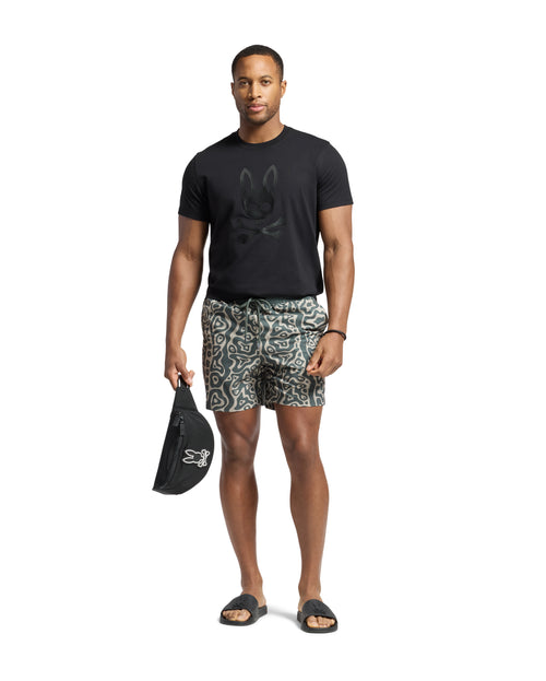 Camiseta Payson Estampado De Cuero Para Caballero