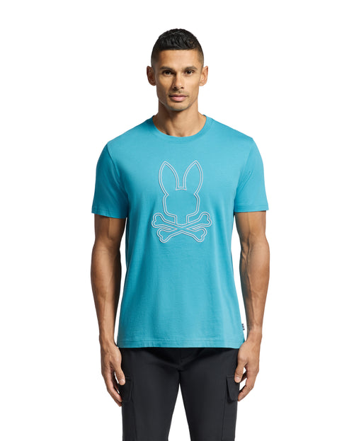 PSYCHO BUNNY CAMISETA HOMBRE CUELLO REDONDO AZUL