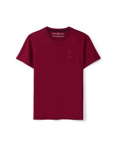 PSYCHO BUNNY CAMISETA HOMBRE CUELLO REDONDO ROJO