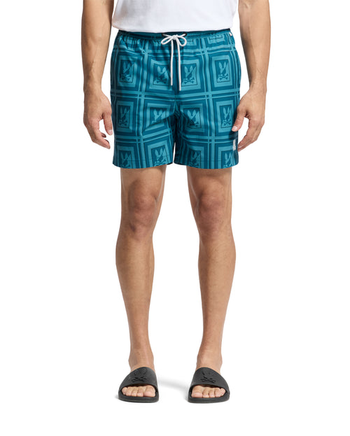 psycho bunny traje de baño fantasia hombre verde b6w249e200dpv