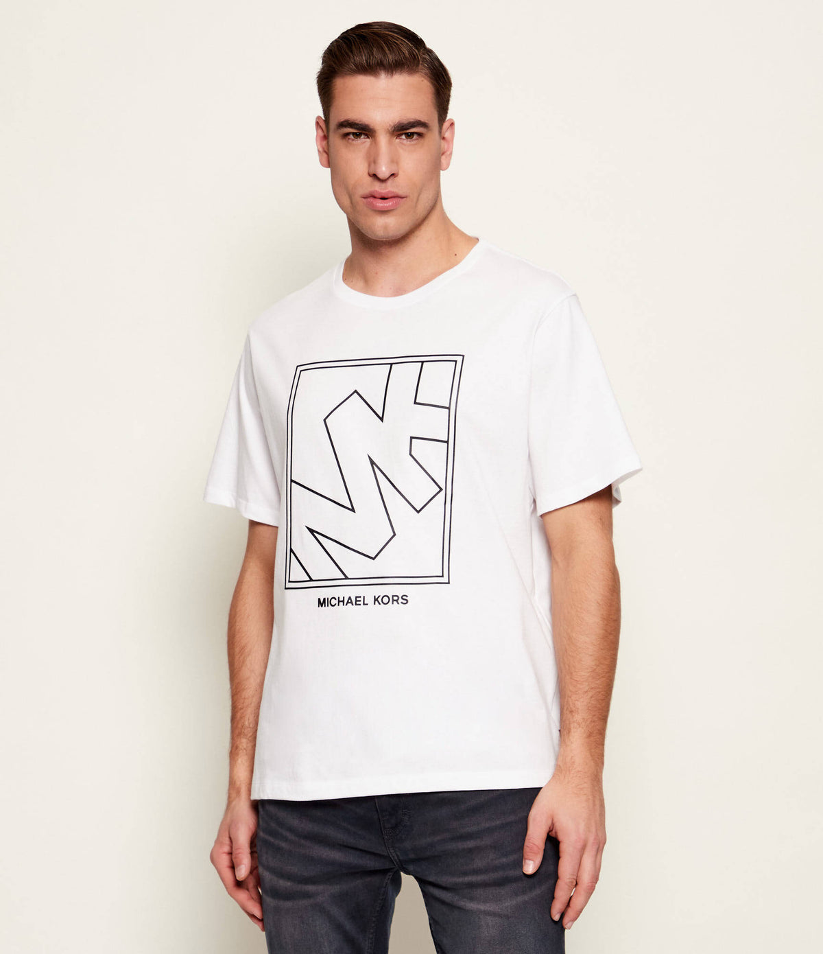 MICHAEL KORS CAMISETAS HD FLAGSHIP TEE HOMBRE CR652SY1V2100WHT
