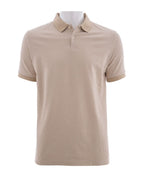 Polo P/H M/C Carven Para Hombre Color Beige Cv-Z13-163-Sd