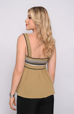 BLUSA PRIMIA DAMA GABARDINA VERDE VERDE