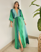 VESTIDO PRIMIA DAMA ISRAEL VERDE MULTICOLOR