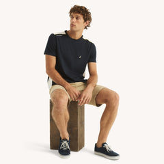 Camiseta corta hombre azul con estampado