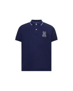 PSYCHO BUNNY CAMISETA TIPO POLO NIÑO AZUL