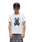 PSYCHO BUNNY CAMISETA NIÑO CUELLO REDONDO BLANCO