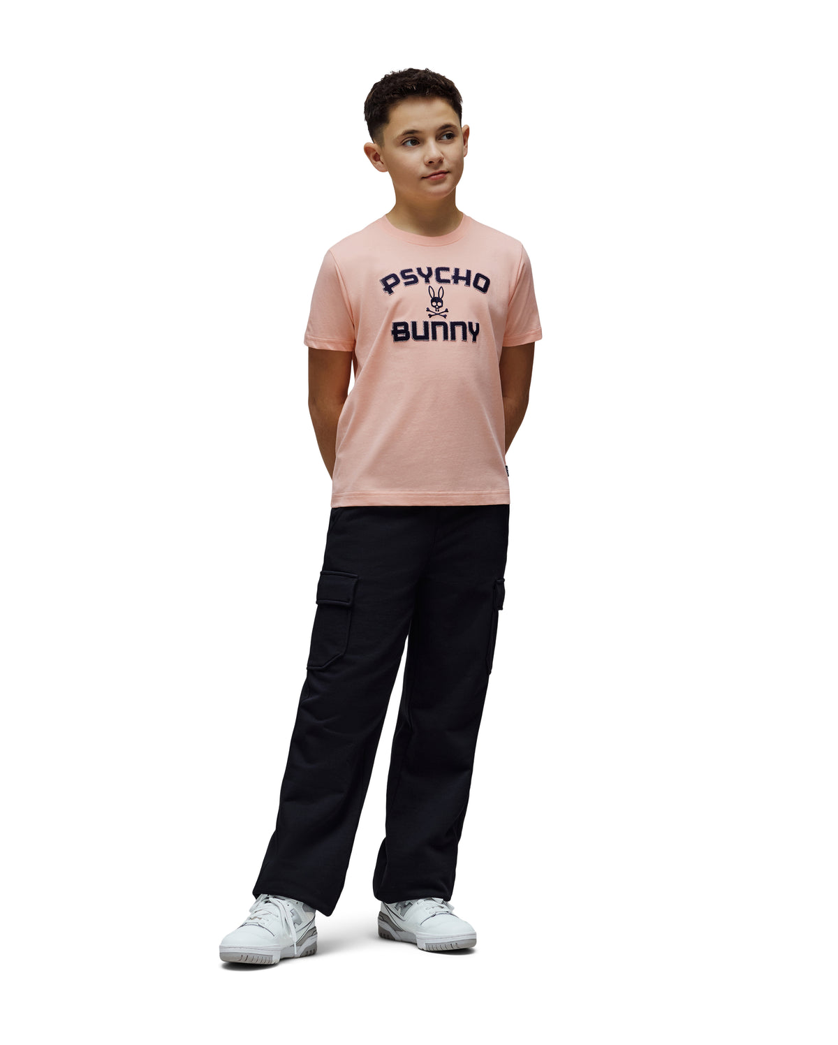 PSYCHO BUNNY CAMISETAS NIÑO ROSADO