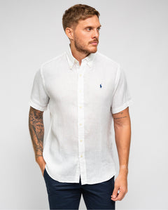 RALPH LAUREN CAMISA MANGA CORTA HOMBRE BLANCO