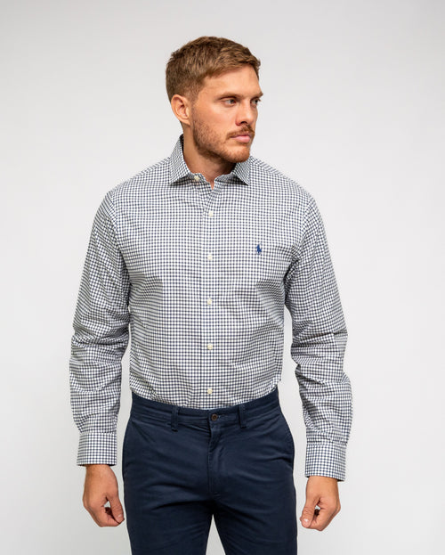 RALPH LAUREN CAMISA MANGA LARGA HOMBRE AZUL
