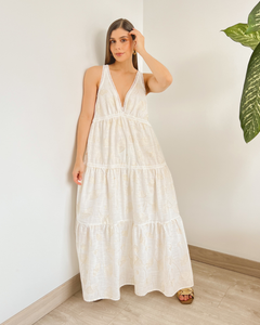 VESTIDO PRIMIA DAMA MARYMAR BLANCO