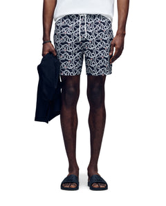 psycho bunny traje de baño fantasia hombre negro mb1000004blk