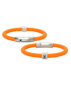 PSYCHO BUNNY BRAZALETE DE SILICONA PARA CABALLERO ACCESORIO HOMBRE NARANJA