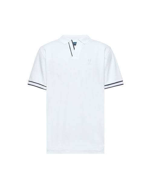 Camiseta polo blanca para hombre Psycho Bunny