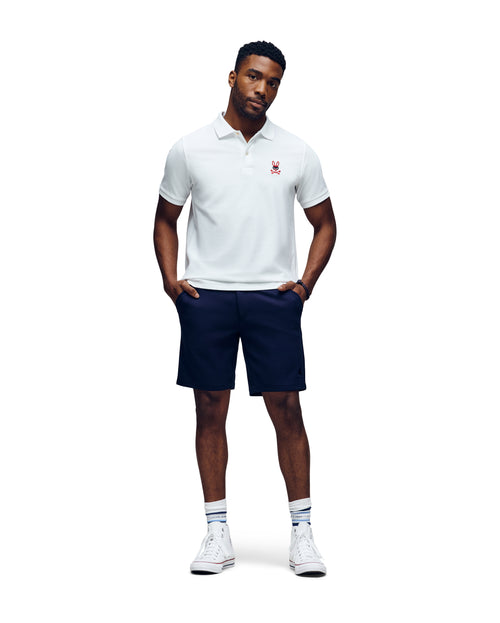 Camiseta polo blanca para hombre Psycho Bunny