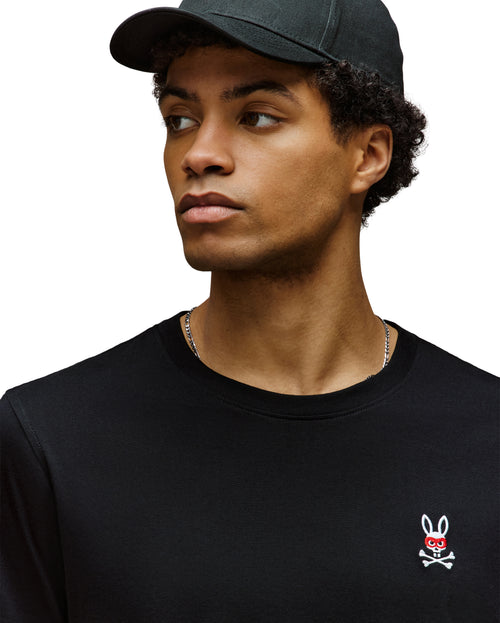 PSYCHO BUNNY CAMISETA HOMBRE CUELLO REDONDO NEGRO