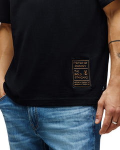 PSYCHO BUNNY CAMISETAS HOMBRE NEGRO