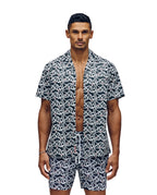 Camisa Manga Corta Mil Rayas Cyrus Para Caballero