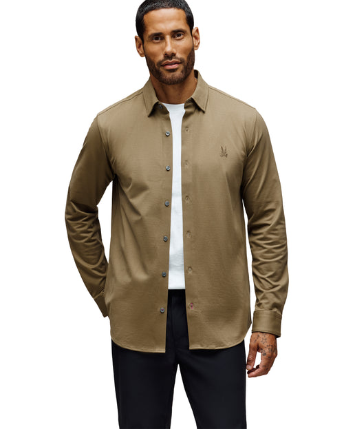 PSYCHO BUNNY CAMISAS HOMBRE VERDE