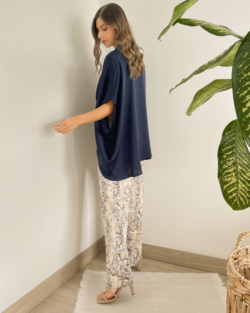 BLUSA PRIMIA DAMA NAVIA AZUL AZUL