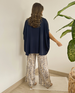 BLUSA PRIMIA DAMA NAVIA AZUL AZUL