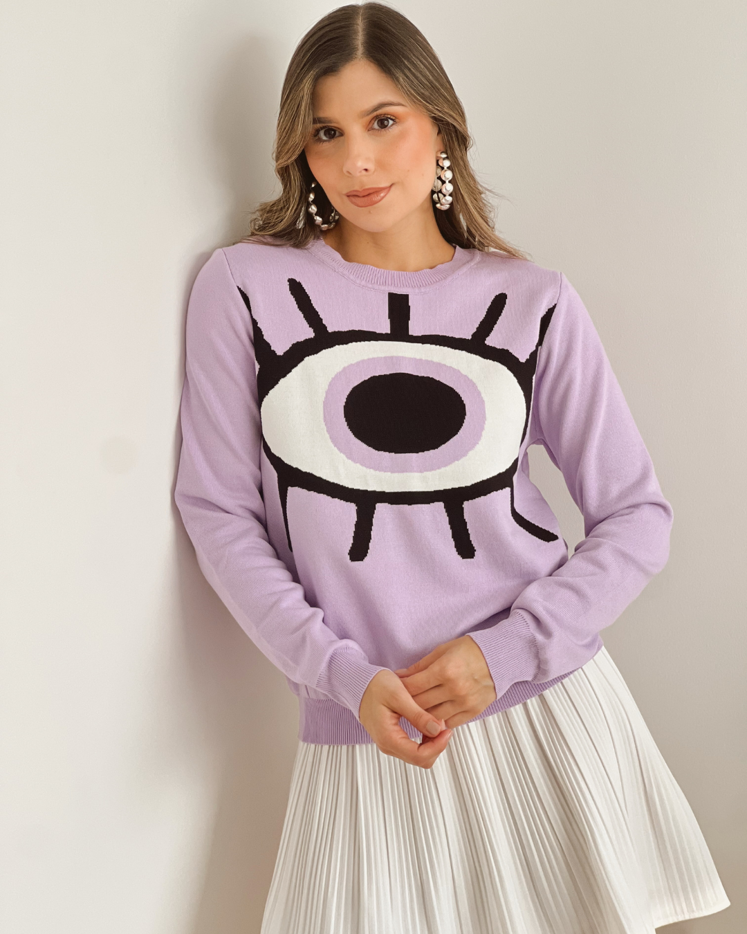BUZO PRIMIA DAMA OJOS LAVANDA LAVANDA