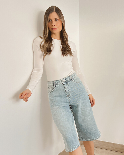 BERMUDA PRIMIA DAMA P.019 DENIM